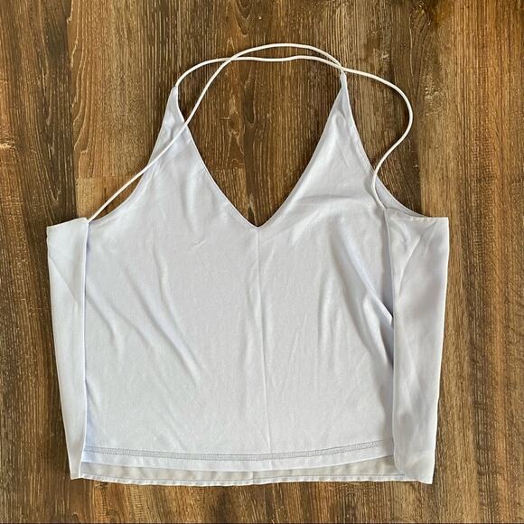 Tobi Pale Blue Open Back Tank Size Large - Picture 5 of 7